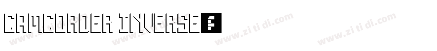 camcorder inverse字体转换